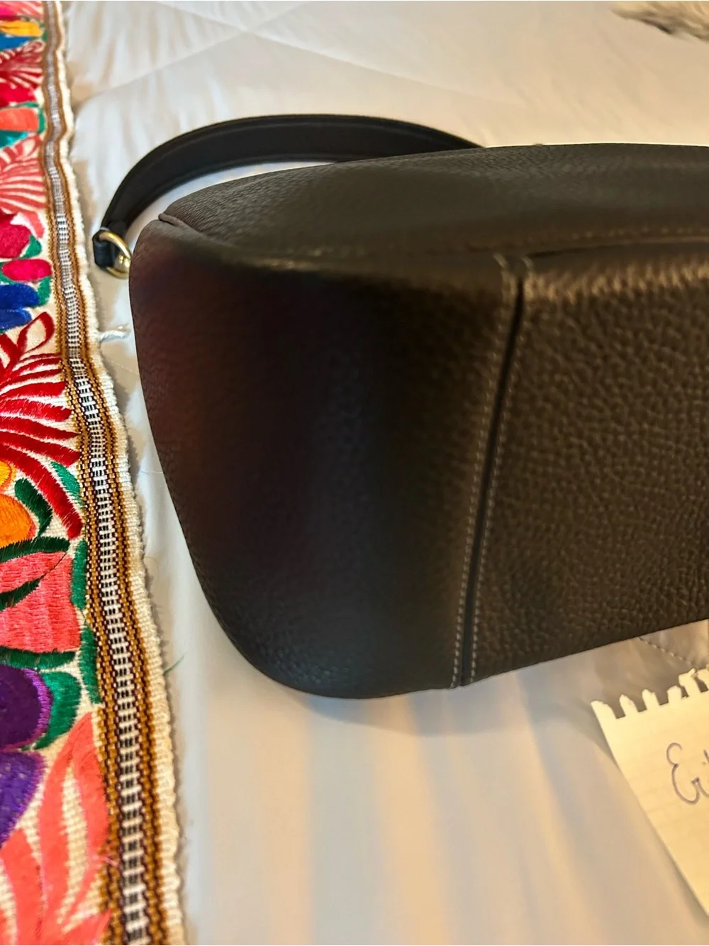 Coach Cary shoulder bag with crossbody strap in black, excellent used condition